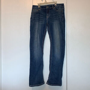 Women's Warehouse One Jeans Size 32 Blue Denim Mid Rise Baby Boot